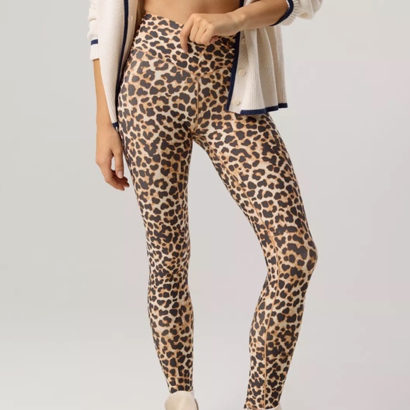 Aerie Real Me High Waisted Crossover Leopard Print Leggings [W/M] - Picture 4 of 4